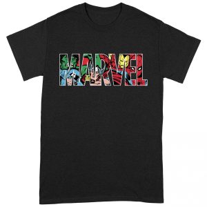 Marvel Logo Character Infill T-Shirt