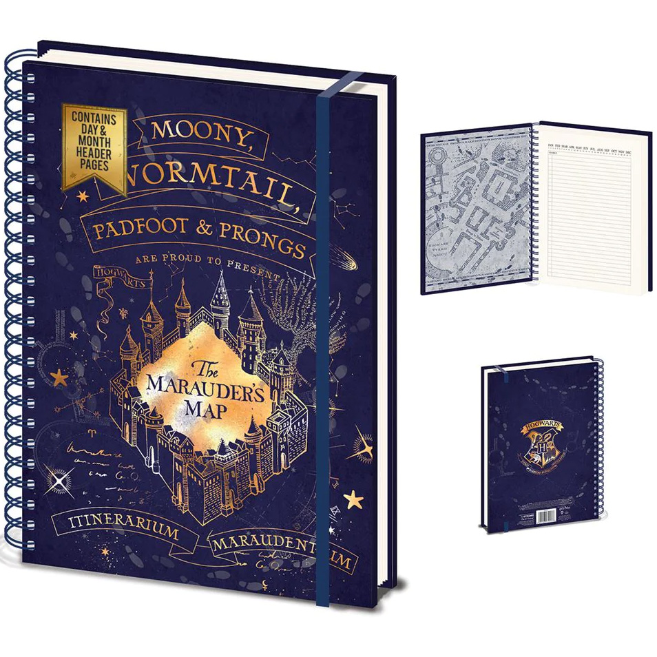 Harry Potter Marauders Map A4 Wiro Notebook – PCMerch