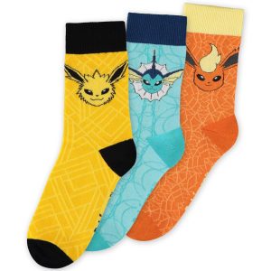 Pokémon - Eevee Evolution (VFJ) Socks (3 Pack)