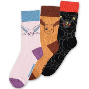 Pokémon - Eevee Evolution (EEU) Socks (3 Pack)
