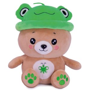 Kawaii - 25cm Bear With Green Hat Plush