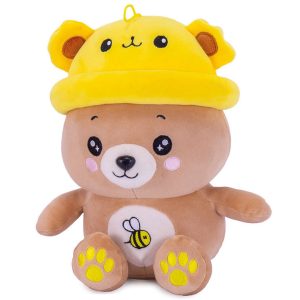 Kawaii - 25cm Bear With Yellow Hat Plush