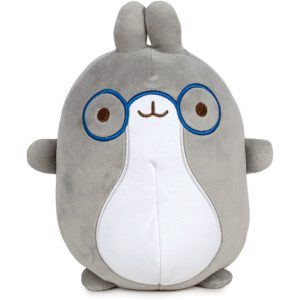 Molang - 23cm Grey Bunny With Glasses Plush