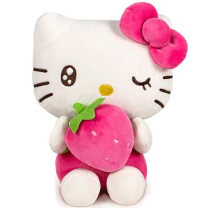 Hello Kitty - Hello Kitty - 22cm Pink With Strawberry Plush