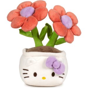 Hello Kitty - 22cm Botanical Love Purple Bow Flower Plush