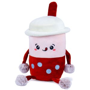 Bubble Tea - 25cm With Arms Red Plush