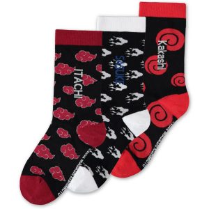 Naruto - Sasuke Kakashi Itachi Men'S Crew Socks (3Pack)