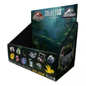 Jurassic Park - Mystery Pin Badge Cdu Containing 12 Blind Boxes