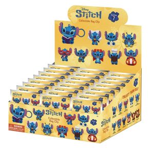 Lilo & Stitch 3D PVC Bag Clips Series 7 Display of 24 pcs