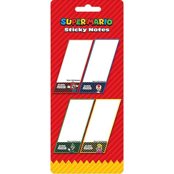 Super Mario (4 Colour) Sticky Notes