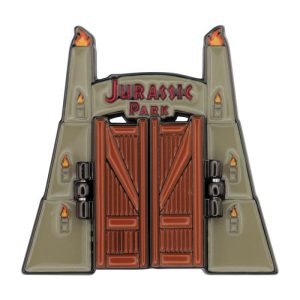 Jurassic Park Gates Hinged Pin Badge
