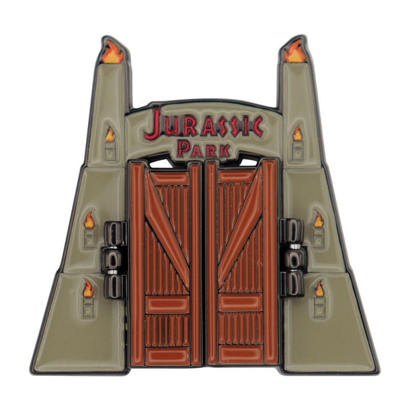 Jurassic Park Gates Hinged Pin Badge