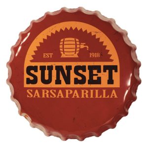 Fallout - Tin Sign Sunset Sarsaparilla Bottle Cap