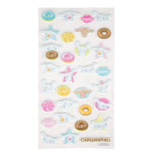 Hello Kitty - Cinnamoroll Puff Sticker Set