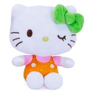 Hello Kitty - 16cm Tutti Frutti Green Bow Winking Plush