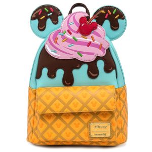 Loungefly - Disney Mickey And Minnie Sweets Ice Cream Mini Backpack
