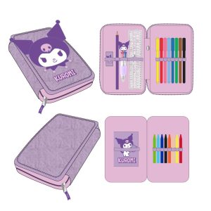 Pencil Case With Accessories 2 Compartments Hello Kitty Kuromi