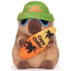 Kawaii - 25cm Capybara Summer Style Green Hat