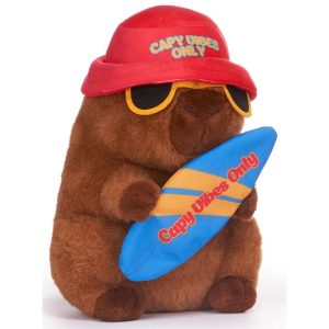Kawaii - 25cm Capybara Summer Style Red hat