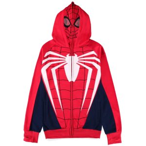 Spider-Man - Full Zip Novelty Hoodie With Face Mask