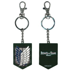 Logo Metal Keychain Attack On Titan