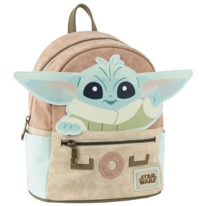 Backpack Casual Fashion Faux-Leather The Mandalorian Grogu