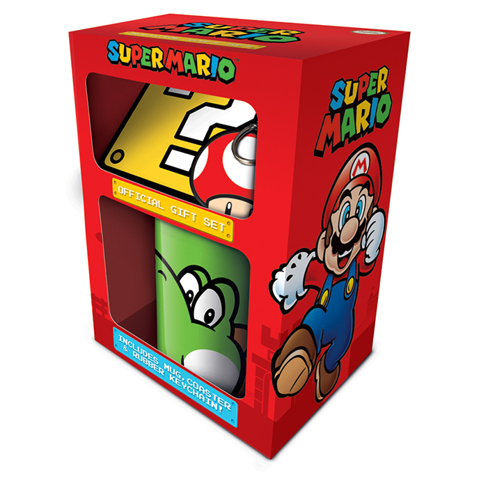Super Mario – Yoshi Mug, Coaster And Keychain Set