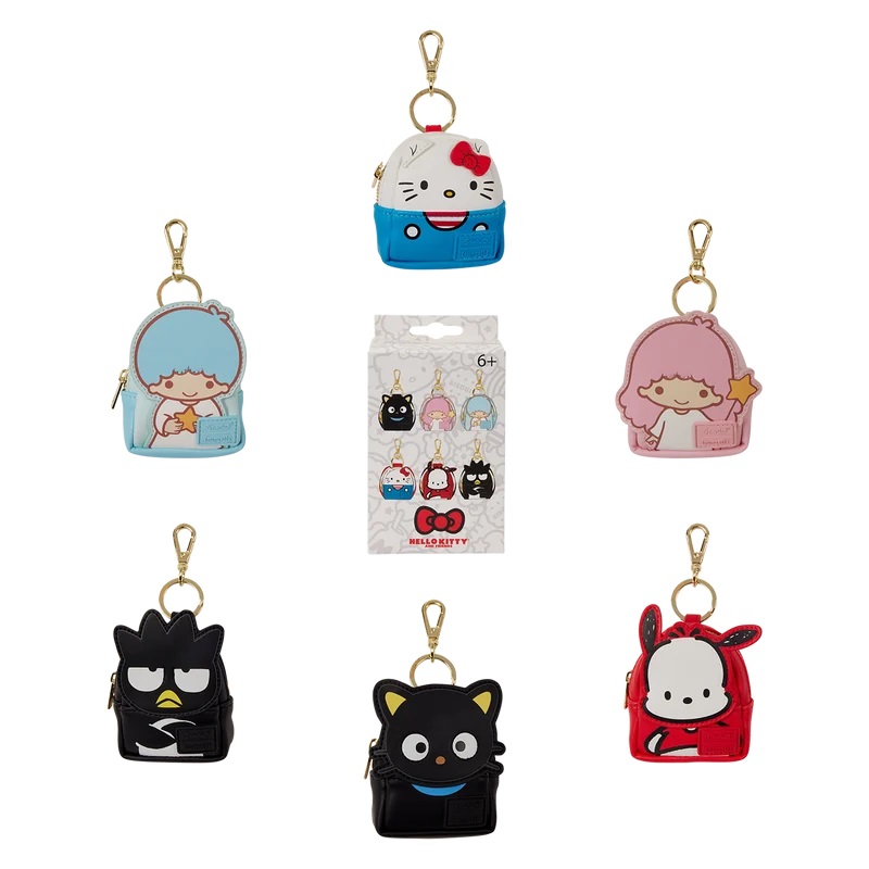 Loungefly – Sanrio Mystery Mini  Backpack Bag Charm CDU of 15pcs