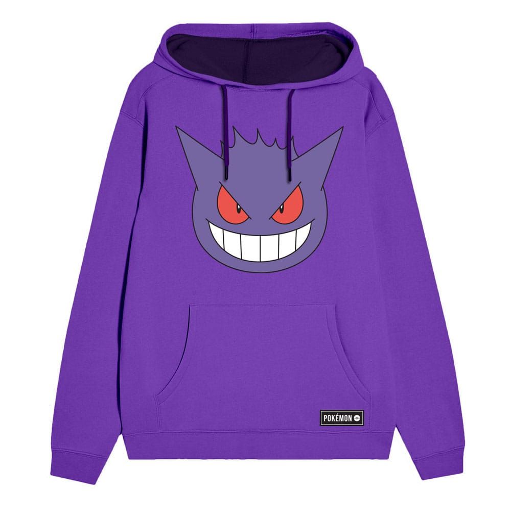 Pokemon – Gengar Face Purple Contrast Pullover Hoodie