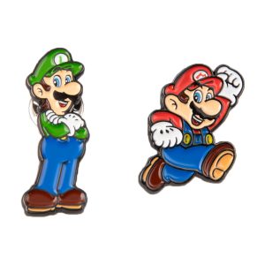 Super Mario Set Of 2 Enamel Pin Badges