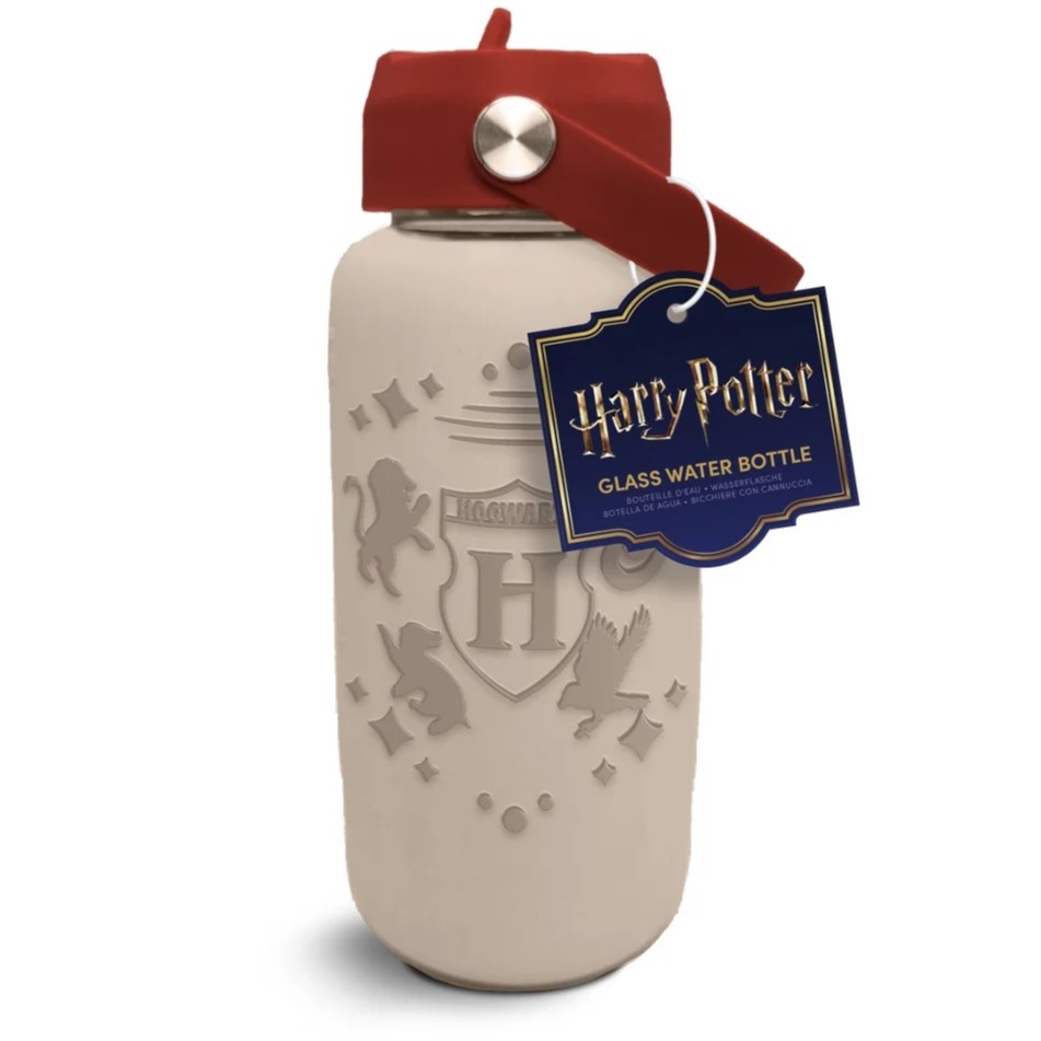 Harry Potter Glass Water Bottle With Sleeve