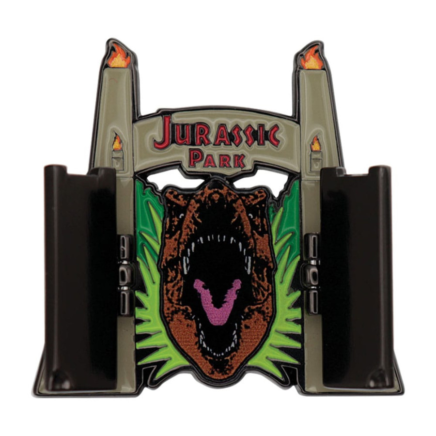 Jurassic Park Gates Hinged Pin Badge - Image 2