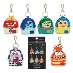 Loungefly - Pixar Inside Out 2 Collection Micro Mystery Bag Clip CDU of 15