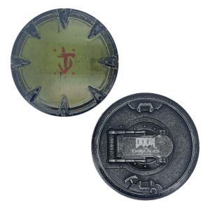Doom: The Dark Ages Shield Saw Medallion And Art Card