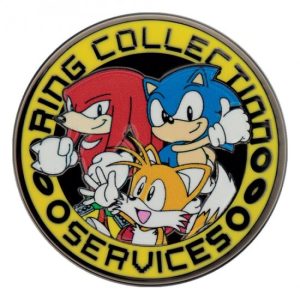 Sonic The Hedgehog Limited Edition Sonic, Tails, And Knuckles Pin Badge