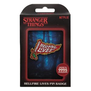 Stranger Things Hellfire Lives Pin Badge