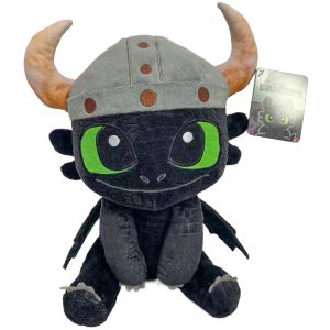 How To Train Your Dragon - 24cm Toothless Sitting With Helmet Plush