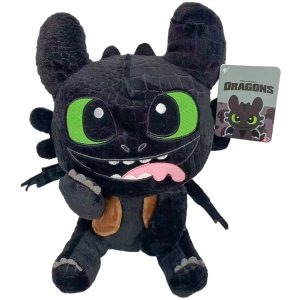 How To Train Your Dragon - 24cm Toothless Sitting With Shirt and Tongue Plush