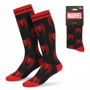 Spider-Man Red Spider Logo Socks Size 38-45