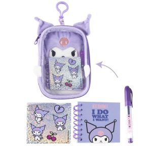 Hello Kitty Kuromi Plush Stationery Set