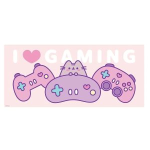 Pusheen (I Love Gaming) Desk Mat