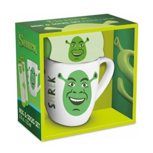 Shrek (Shrek Face) Mug & Sock Set