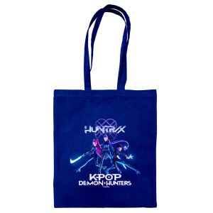 K-Pop Demon Hunters (Trio) Navy Blue Tote Bag