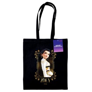 K-Pop Demon Hunters (Golden Zoey) Black Pod Tote Bag