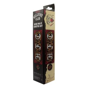 Stranger Things Hellfire Club Desk Pad & Coaster Set