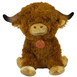 Kawaii - 25cm Brown Highlander Sitting Plush