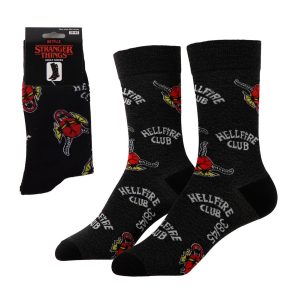 Stranger Things Hellfire Club Socks Size 38/45