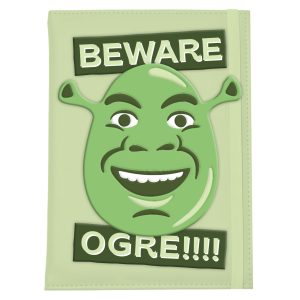 Shrek (Beware Ogre) A5 Squishy Notebook