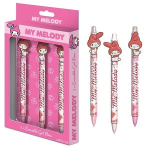 Hello Kitty My Melody (Cherry Blossom) Erasable Gel Pens 3Pk