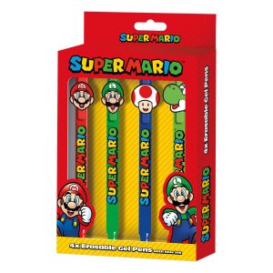 Super Mario (Characters) 4Pk Erasable Gel Pens